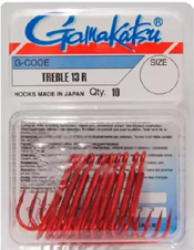 gamakatsu treble 13R red pakning
